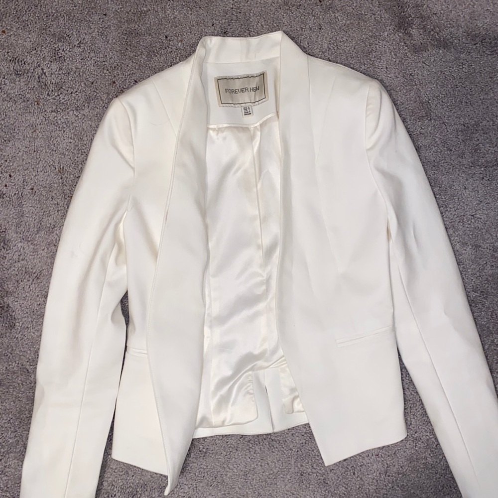 Forever New white blazer